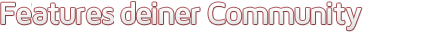 Features deiner Community